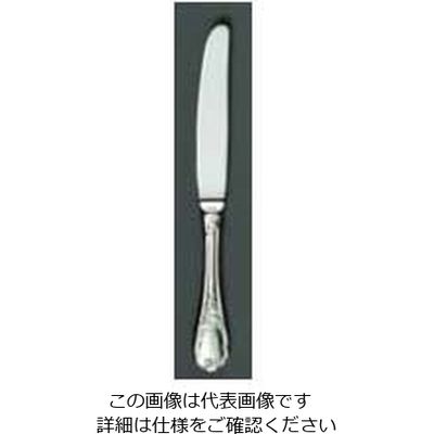 江部松商事 EBM 18ー8 ブローニュ(銀メッキ付)テーブルナイフ H.Hノコ刃付 63-7177-16 1個（直送品）