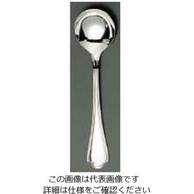 江部松商事 EBM 18ー8 シェルブール(銀メッキ付)テーブルスープスプーン 63-7177-64 1個（直送品）