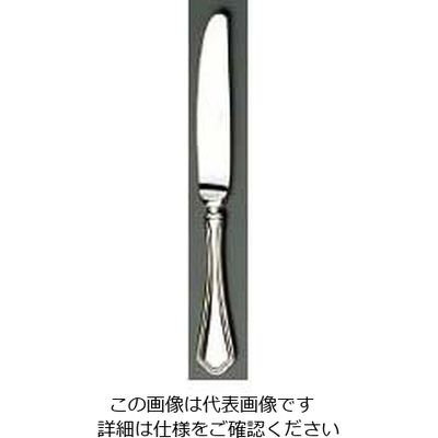 江部松商事 EBM 18ー8 シェルブール(銀メッキ付)デザートナイフ(H・H)ノコ刃付 63-7177-65 1個（直送品）