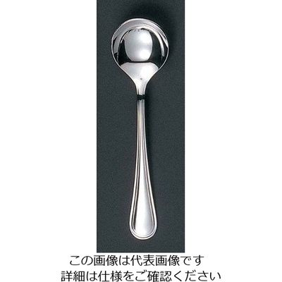 江部松商事 EBM 18ー8 セシリア(銀メッキ付)テーブルスープスプーン 63-7178-54 1個（直送品）