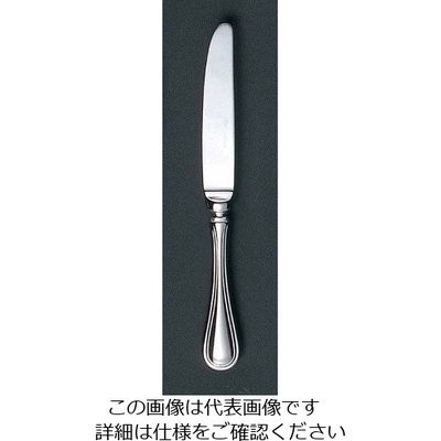 江部松商事 EBM 18ー8 セシリア(銀メッキ付)デザートナイフ H・Hノコ刃付 63-7178-55 1個（直送品）