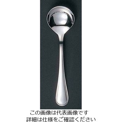 江部松商事 EBM 18ー8 セシリア(銀メッキ付)デザートスープスプーン 63-7178-58 1個（直送品）