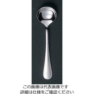 江部松商事 EBM 18ー8 セシリア(銀メッキ付)ブイヨンスプーン 63-7178-76 1個（直送品）
