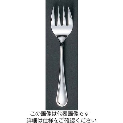 江部松商事 EBM 18ー8 セシリア(銀メッキ付)サービスフォーク 63-7178-82 1個（直送品）