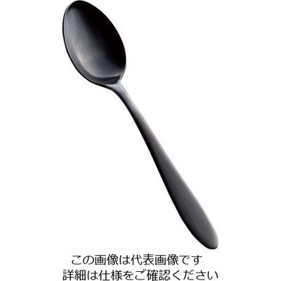 アズワン ステン シーク 黒酸化発色 ティースプーン 63-7180-22 1個（直送品）