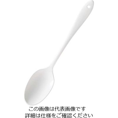 ワダコーポレーション ホーローカトラリー ナポリ(ホワイト)デザートスプーン 63-7180-29 1個（直送品）