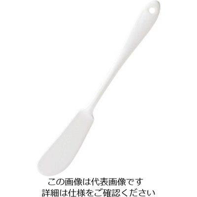 ワダコーポレーション ホーローカトラリー ナポリ(ホワイト)バターナイフ 63-7180-33 1個（直送品）