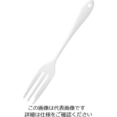 ワダコーポレーション ホーローカトラリー ナポリ(ホワイト)ケーキフォーク 63-7180-34 1個（直送品）