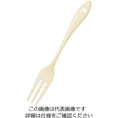 ワダコーポレーション ホーローカトラリー リーフ（アイボリー）ヒメフォーク 1個 63-7180-41（直送品）