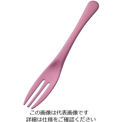 アズワン アルミ ケーキフォーク アルマイト ピンク加工（1個箱） 1個 63-7181-25（直送品）