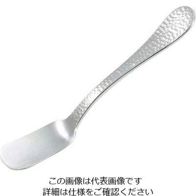 ワダコーポレーション 純銅 槌目アイスクリームスプーン 銀メッキ 63-7181-68 1個（直送品）