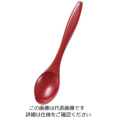 片岡 うるし小判スプーン(朱)25Kー190 63-7181-79 1個（直送品）