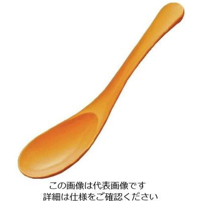 台和 メラミン 多用レンゲ MRー11ーS ベイクドオレンジ 63-7181-87 1個（直送品）