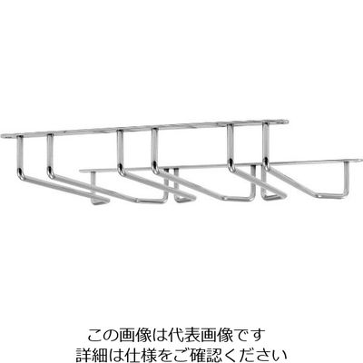 江部松商事 ニッケルメッキ ステムウェアラック(3連) 63-7186-33 1個（直送品）