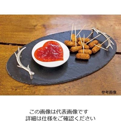 アズワン ジャストスレート サービストレー オーバル つのハンドル 410×220 ST/AO/B 63-7189-58 1個（直送品）