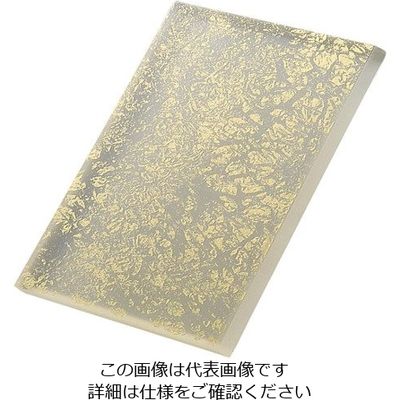 アズワン ライクガラス スリムレクタングルプレート M 金箔 1202400 1個 63-7190-96（直送品）