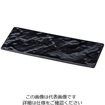 若泉漆器 フュージョンプレート スリム ブラック 63-7191-48 1個（直送品）