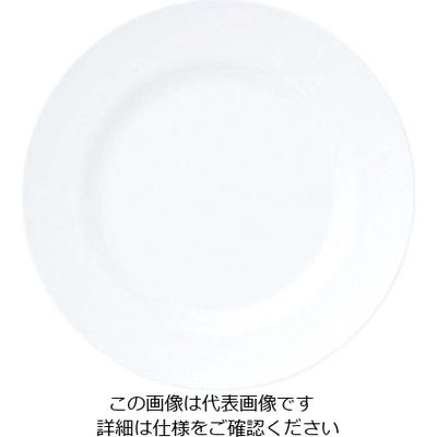 江部松商事 おぎそチャイナ ディナー皿 26cm 3202 ホワイト 63-7193-79 1個（直送品）