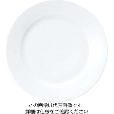 江部松商事 おぎそチャイナ ミート皿 24cm 3203 ホワイト 63-7193-80 1個（直送品）