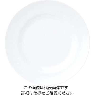 江部松商事 おぎそチャイナ デザート皿 21cm 3205 ホワイト 63-7193-82 1個（直送品）
