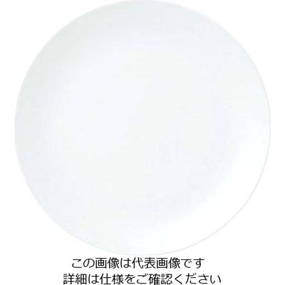 江部松商事 おぎそチャイナ ミート皿 24cm 3281 ホワイト 63-7193-87 1個（直送品）
