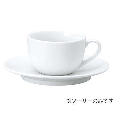 江部松商事 おぎそチャイナ ソーサー 4615 ホワイト 7628610 1個 63-7194-02（直送品）