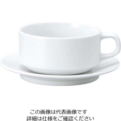 江部松商事 おぎそチャイナ スタックスープ 4641 ホワイト 63-7194-07 1個（直送品）