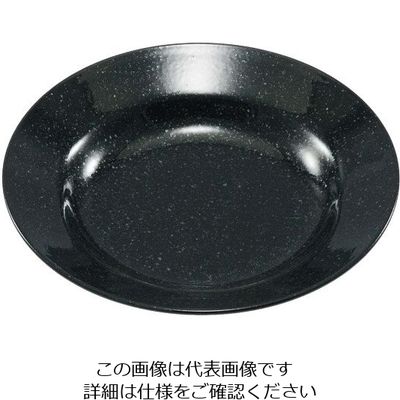 アズワン おぎそチャイナ スープ皿 23cm 3777 ブラック 63-7194-19 1個（直送品）