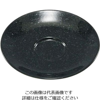 アズワン おぎそチャイナ ソーサー 4662 ブラック 63-7194-25 1個（直送品）