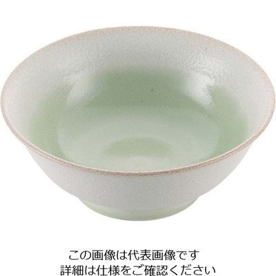 江部松商事 磁器 中華食器 釉彩若草 高台丼 6.8寸 63-7195-13 1個（直送品）