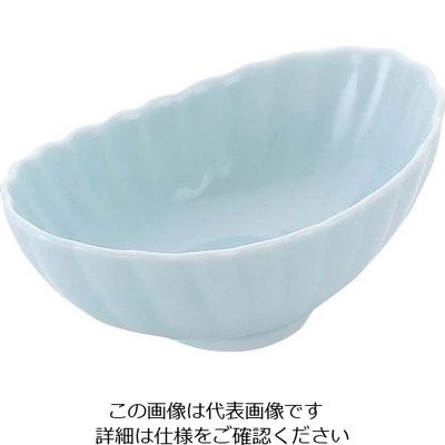 江部松商事 和食器コレクション ブルー 舟形小 63-7196-28 1個（直送品）
