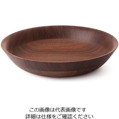 ラ・ルース ひきよせ ディッシュLL(2段LL)ウォールナット 130143 63-7197-97 1個（直送品）