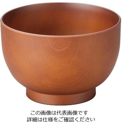 江部松商事 耐熱3.4寸玉姫木目汁椀 総ブラウン 1001054 63-7197-99 1個（直送品）