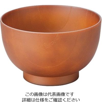 江部松商事 耐熱3.8寸都汁椀 総ブラウン 1000137 63-7198-08 1個（直送品）