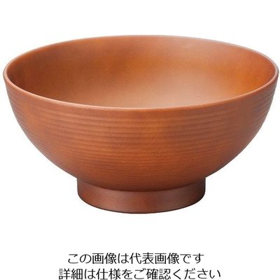 江部松商事 耐熱6寸乱筋木目丼 総ダークブラウン 1001093 63-7198-54 1個（直送品）