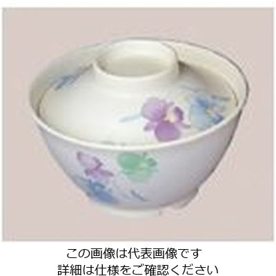 アズワン メラミン和食器 すみれ ごはん丼 小(蓋付) 63-7198-75 1個（直送品）