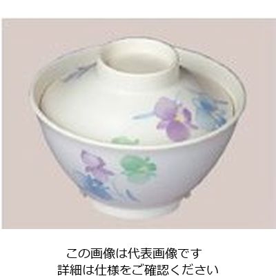 アズワン メラミン和食器 すみれ ごはん丼 大(蓋付) 63-7198-76 1個（直送品）