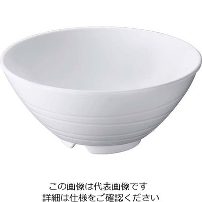 江部松商事 メラミン 飯茶碗(身) 中 YHー540ーW 63-7199-35 1個（直送品）