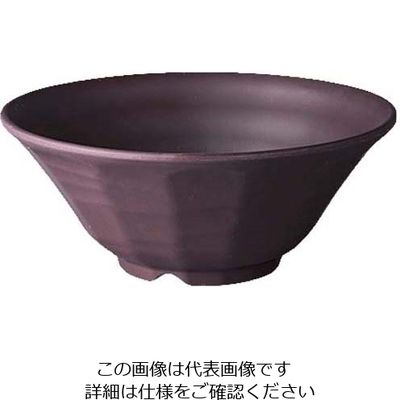 台和 メラミン食器 キワミラーメン鉢 20cm TDー802ーENM 錆マット 63-7199-37 1個（直送品）