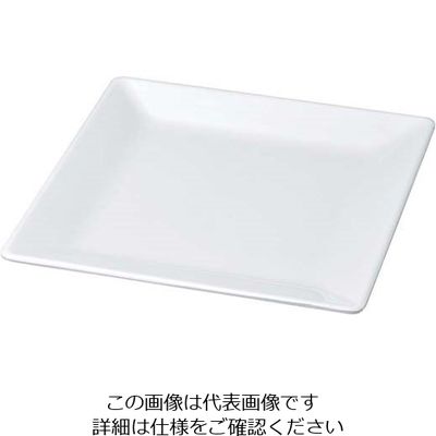 若泉漆器 ニューホワイト 角盛皿 42cm 63-7199-53 1個（直送品）