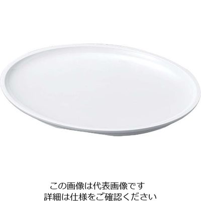 若泉漆器 ニューホワイト 小判盛鉢 45cm 63-7199-65 1個（直送品）