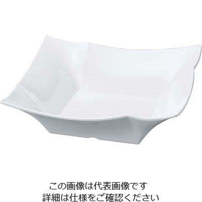 若泉漆器 ニューホワイト 四方折紙角鉢 63-7200-15 1個（直送品）