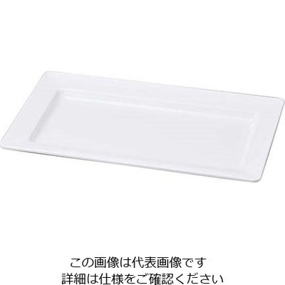 若泉漆器 ニューホワイト 長角鉢 45cm 63-7200-24 1個（直送品）