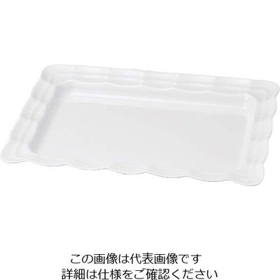 若泉漆器 ニューホワイト 波型長角皿 57cm 63-7200-29 1個（直送品）