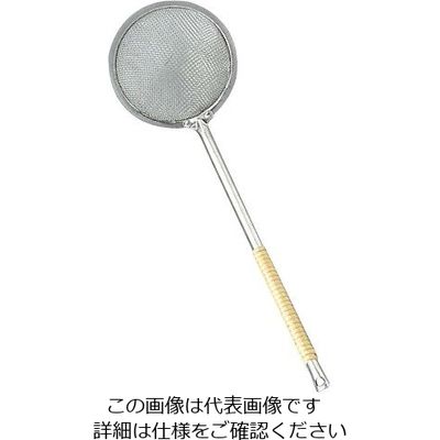 江部松商事 EBM 共柄 白魚すくい(ビニール籐巻)Φ80×265 63-7203-85 1個（直送品）