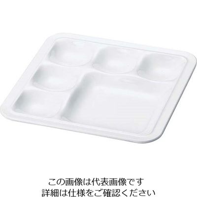 若泉漆器 ニュービュッフェプレート バラエティー深 白 63-7200-42 1個（直送品）