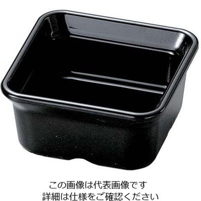 若泉漆器 バイキング角小鉢 黒 63-7200-53 1個（直送品）