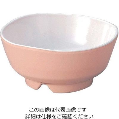 若泉漆器 バイキングウェーブ丸小鉢 ピンク(内白) 63-7200-59 1個（直送品）
