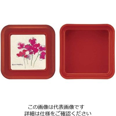 アズワン 器美の追求 主食 スタック型（ハーフライス）S-19 新マロン/花柄 1個 63-7201-39（直送品）