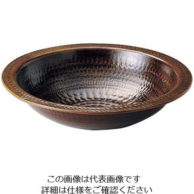 江部松商事 アルミ 電磁用うどんすき(あめ釉)30cm 63-7203-28 1個（直送品）